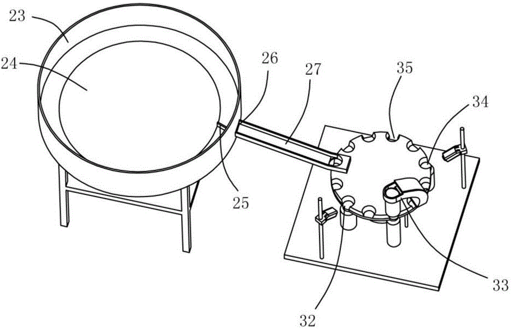 Bearing detecting and sorting device based on machine vision