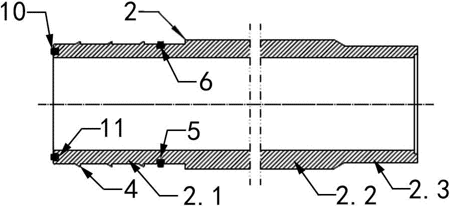 Steel-plastic conversion joint for heavy anti-corrosion fuel gas and manufacturing method thereof