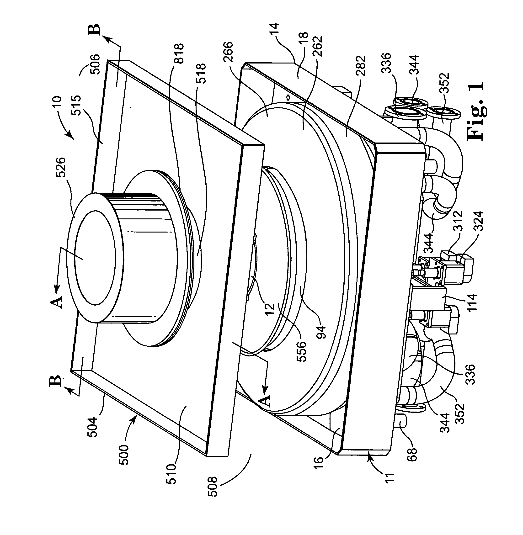 Barrier structure and nozzle device for use in tools used to process microelectronic workpieces with one or more treatment fluids