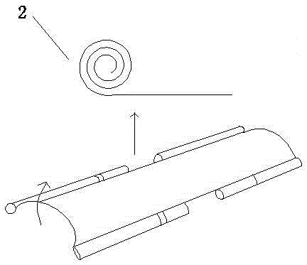 Novel reelable emergency stretcher