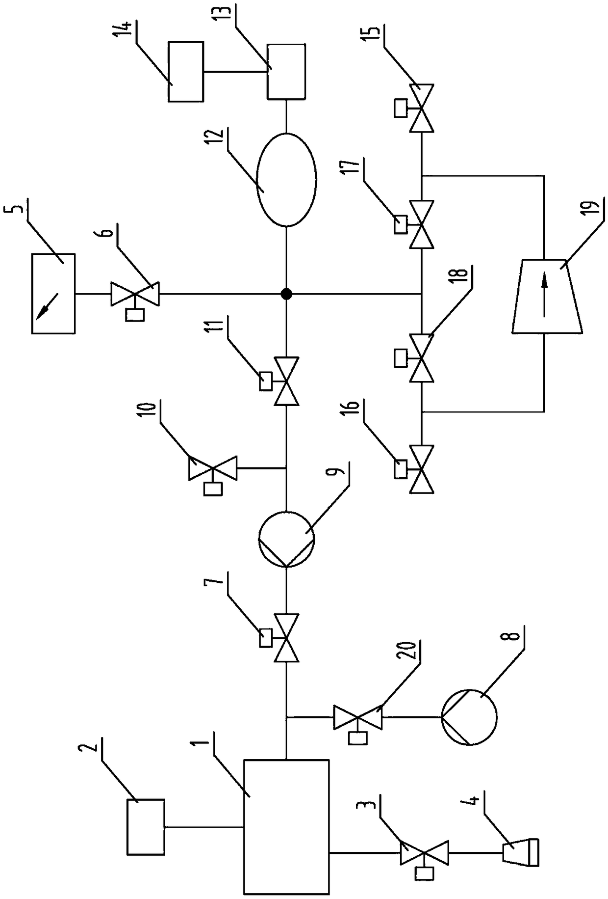 Leakage detecting device for ordinary pressure detection of vacuum sampling