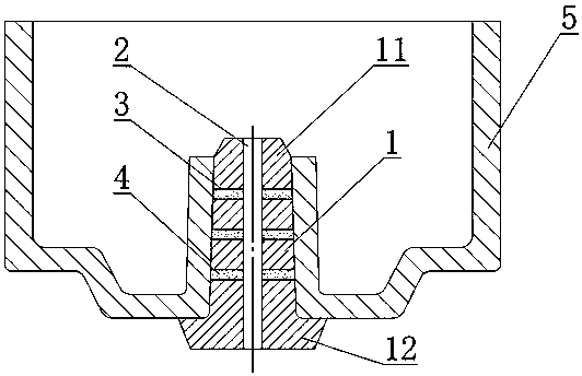 Special cold iron sand core and preparation method thereof