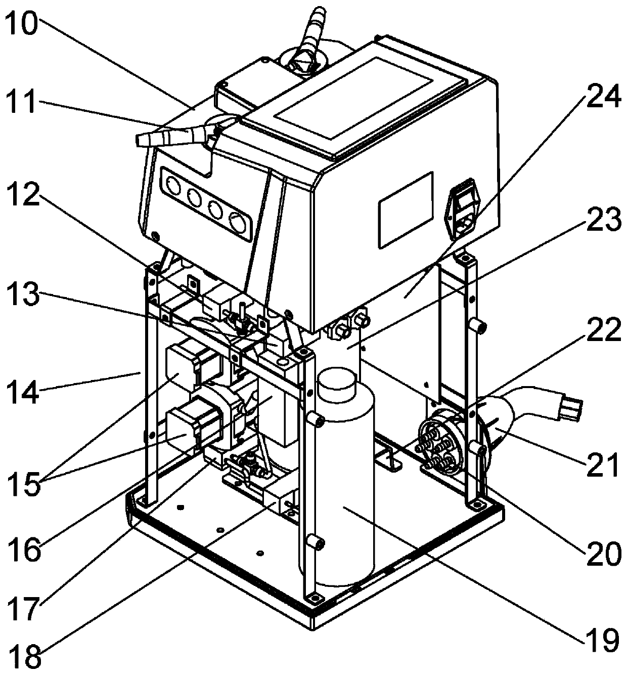 Dental chair cleaning machine