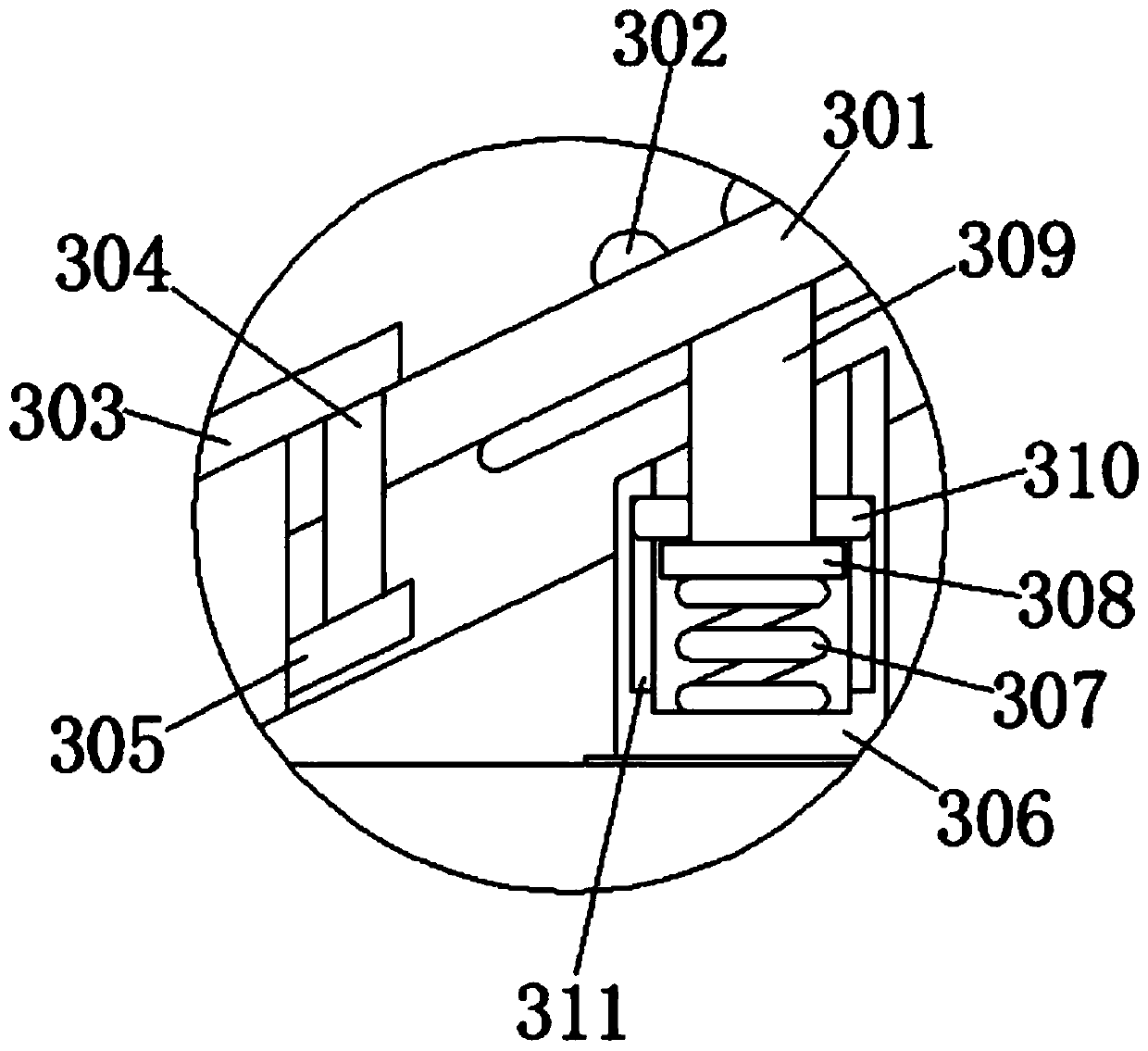 Indoor blind person directional walking training device and method simulating internal clock directional method