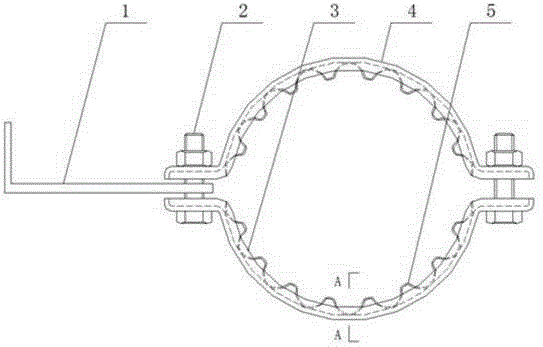 Damping type pipe clamp