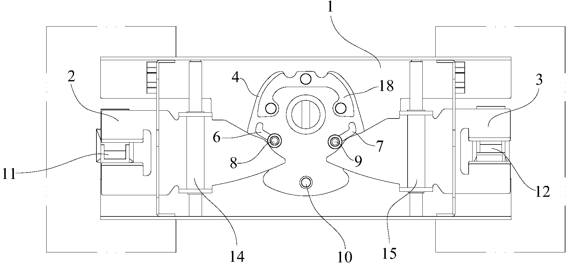 Transmission mechanism of dual power automatic transfer switch