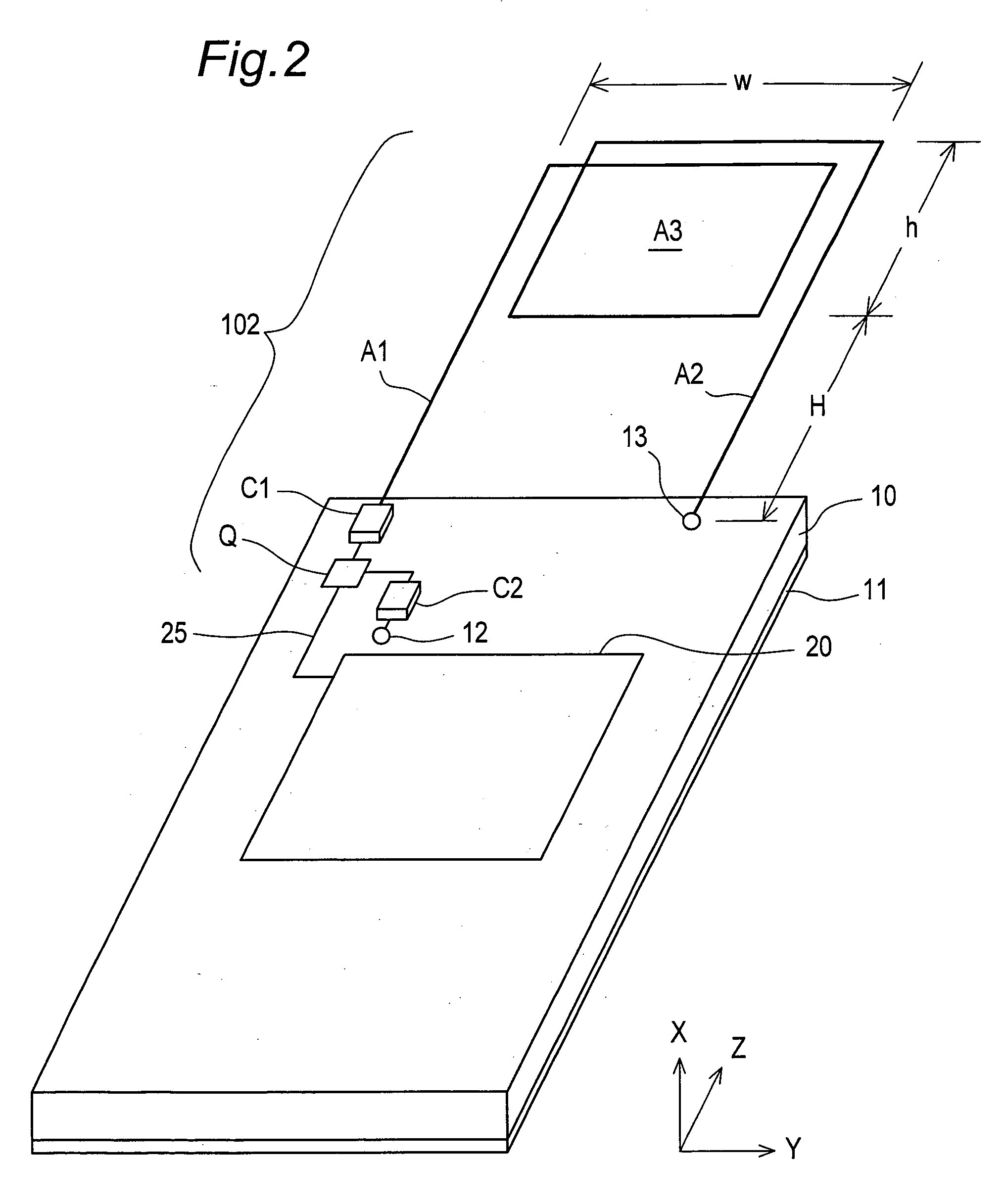 Antenna apparatus utilizing minute loop antenna and radio communication apparatus using the same antenna apparatus