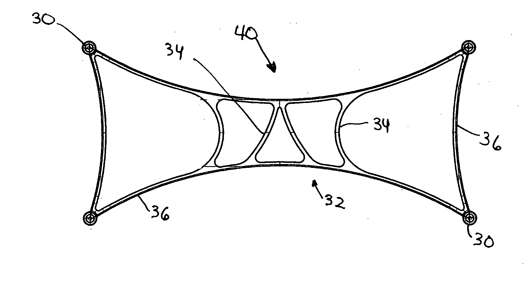 Elastic deck web