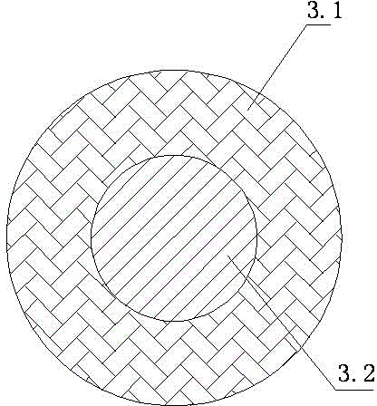 Flame-retardant moisture-absorbing fabric with reasonable structure