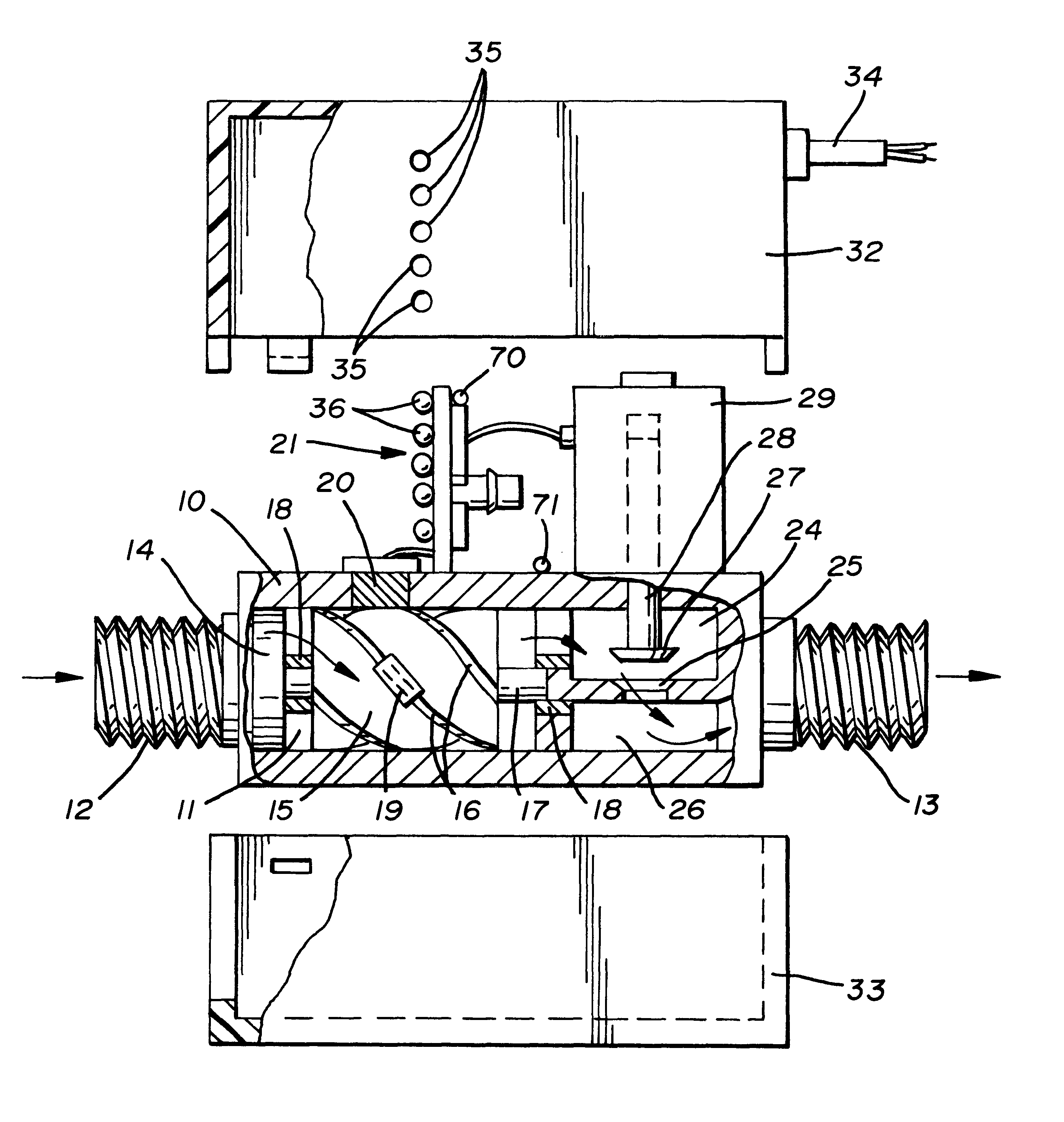 Liquid flow control valve