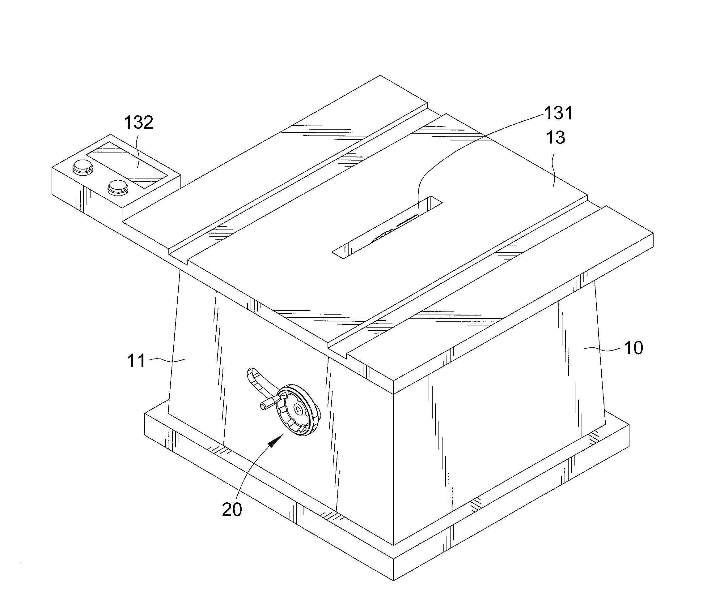 Woodworking Machine with Sensing Device