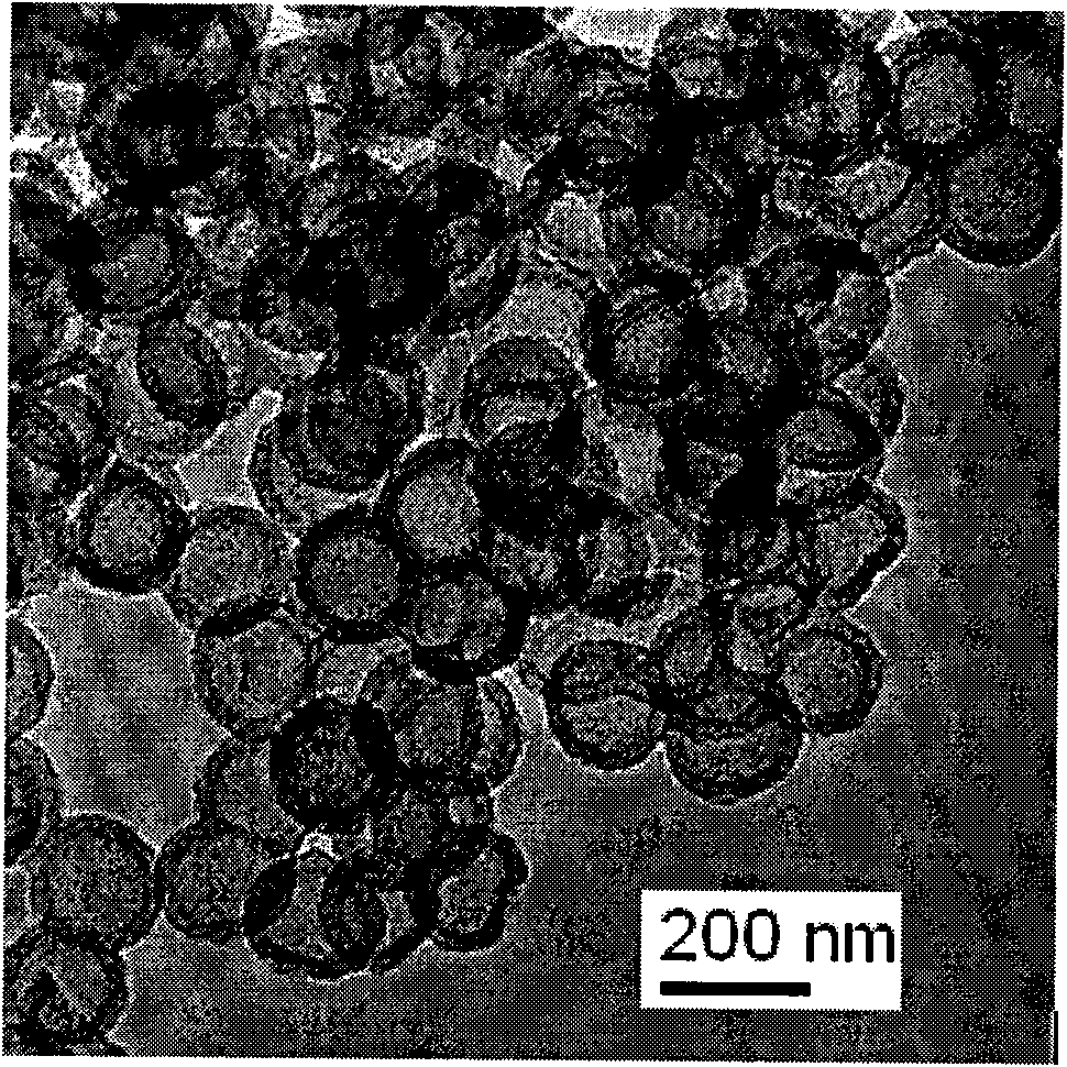 Method for preparing small-size meso-porous hollow carbon sphere