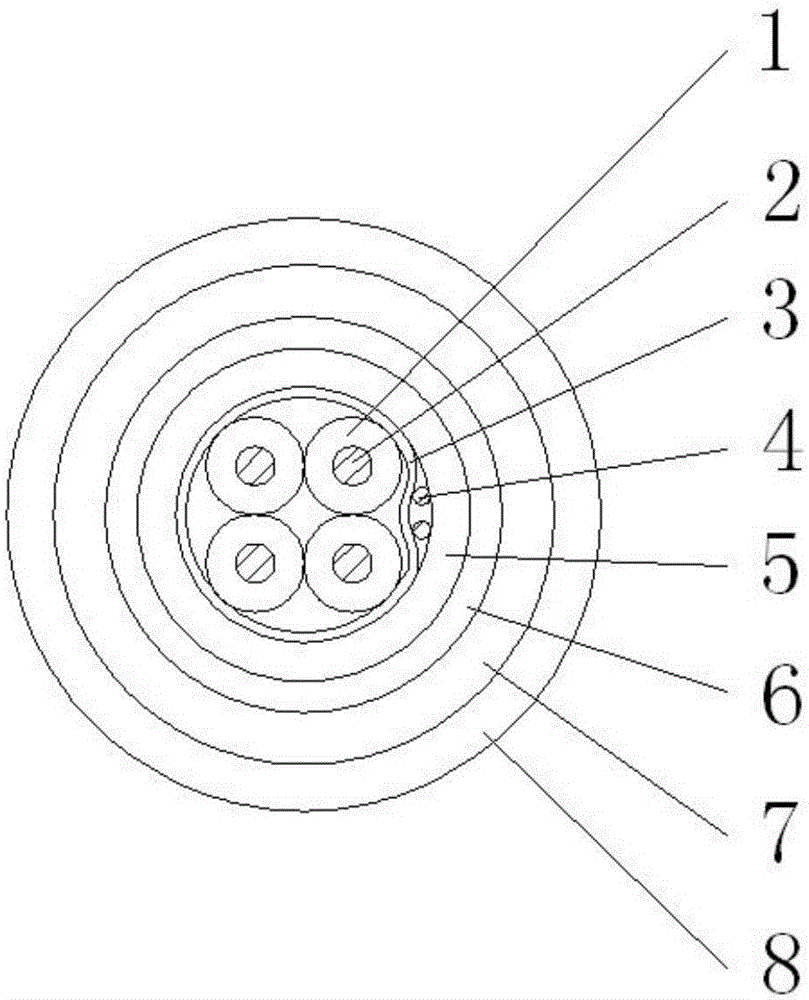 Data transmission cable for physically-foamed insulation transponder