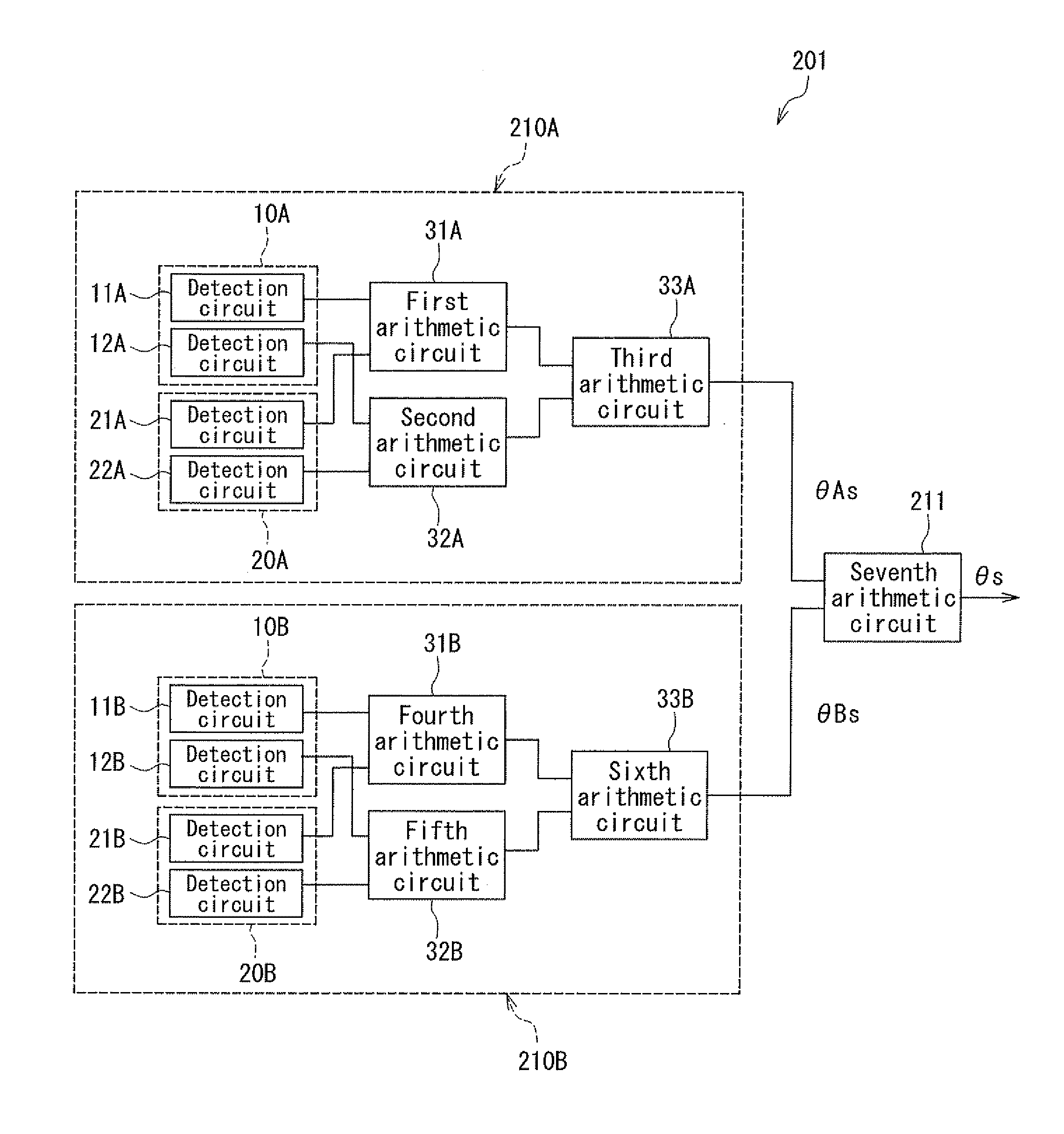 Rotating field sensor