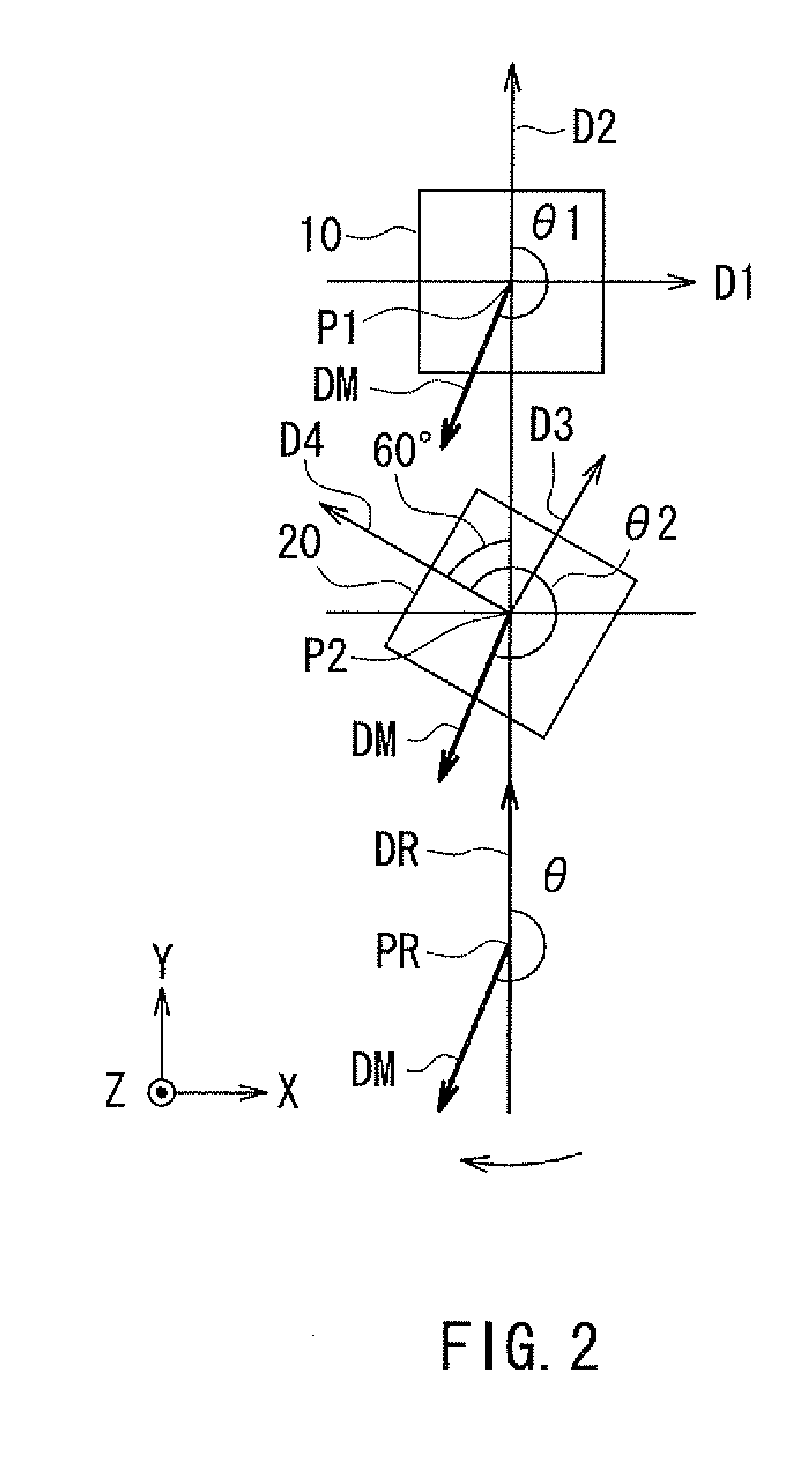 Rotating field sensor