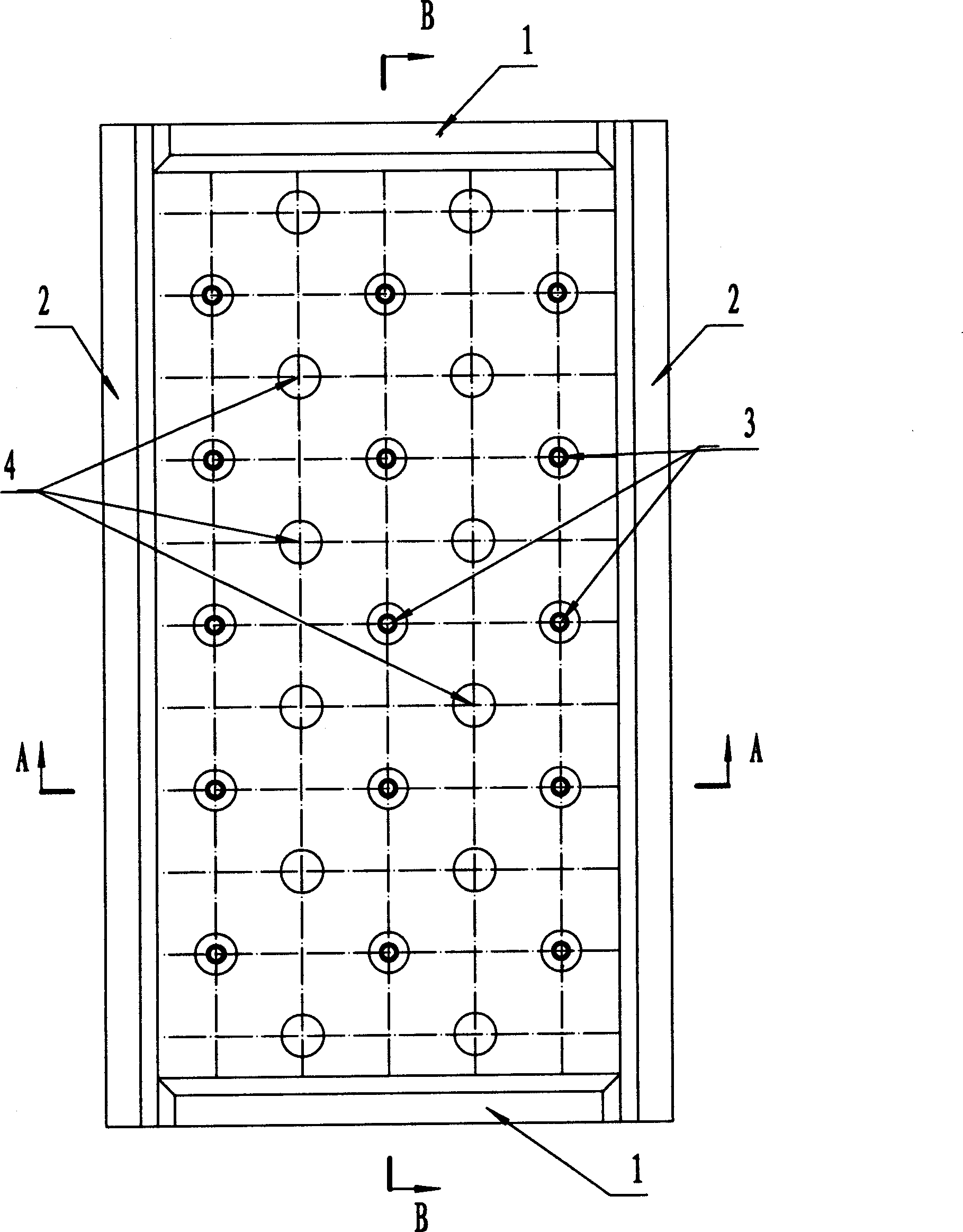 Round point width flow passage fully-soldering heat exchange plate