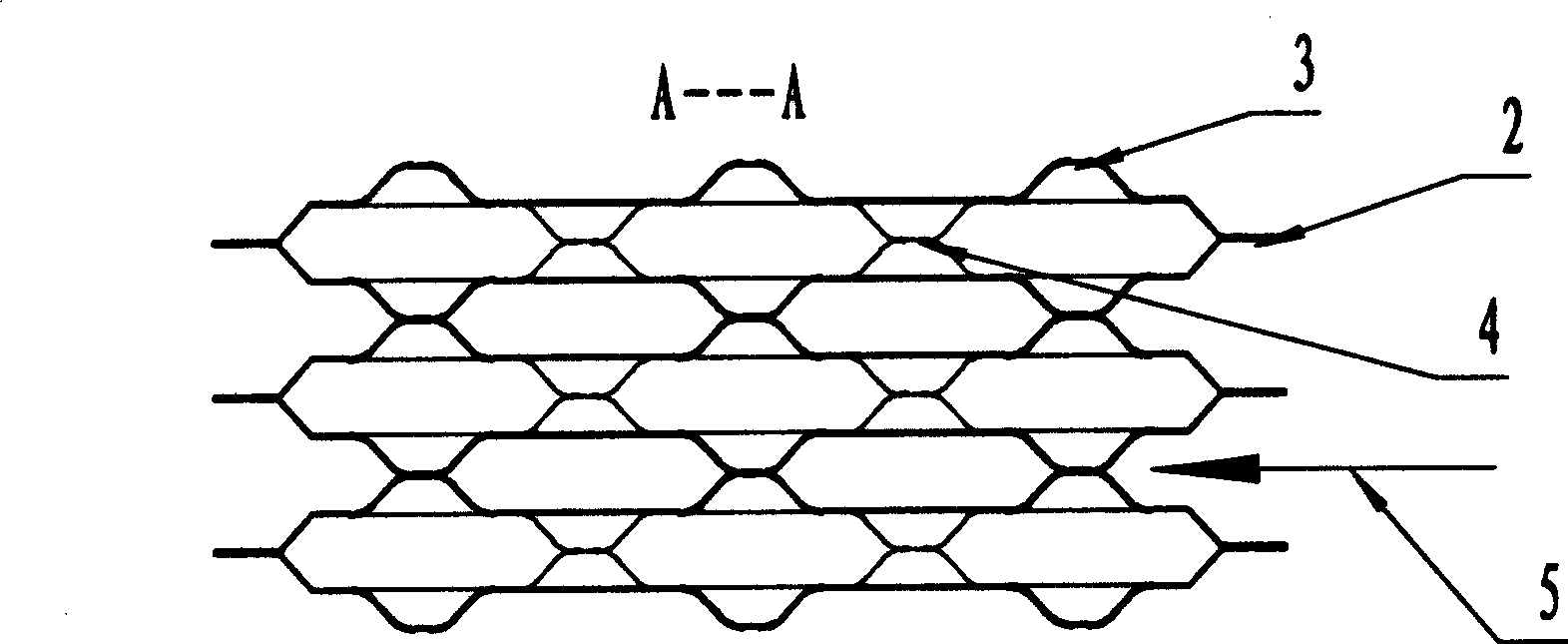 Round point width flow passage fully-soldering heat exchange plate