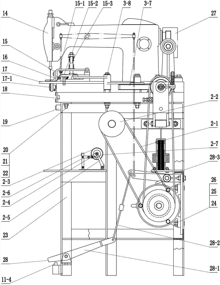 Closure sewing and knotting machine