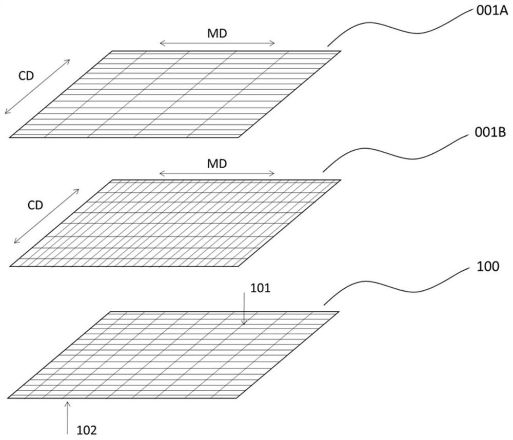 A semi-permeable membrane support material