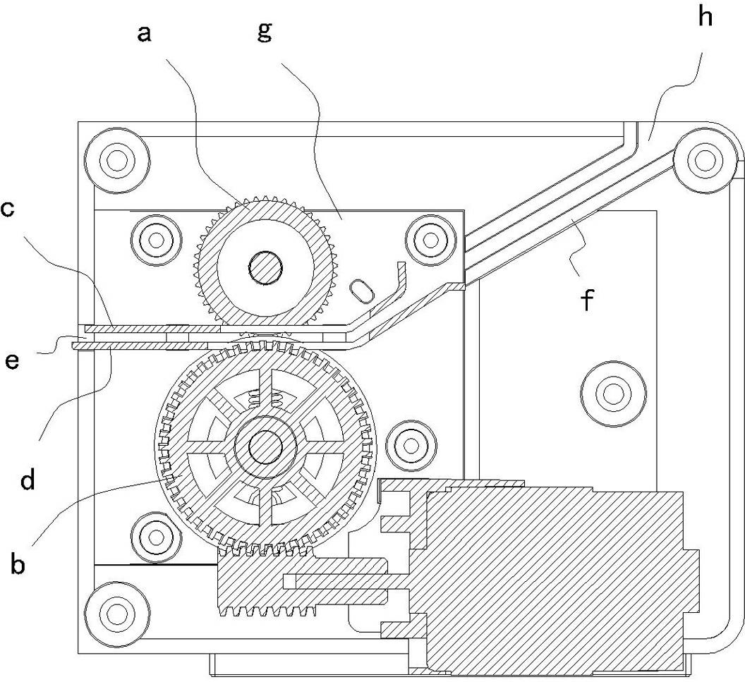 Ticket-pressing and ticket-locking mechanism for recreational lottery ticket machine