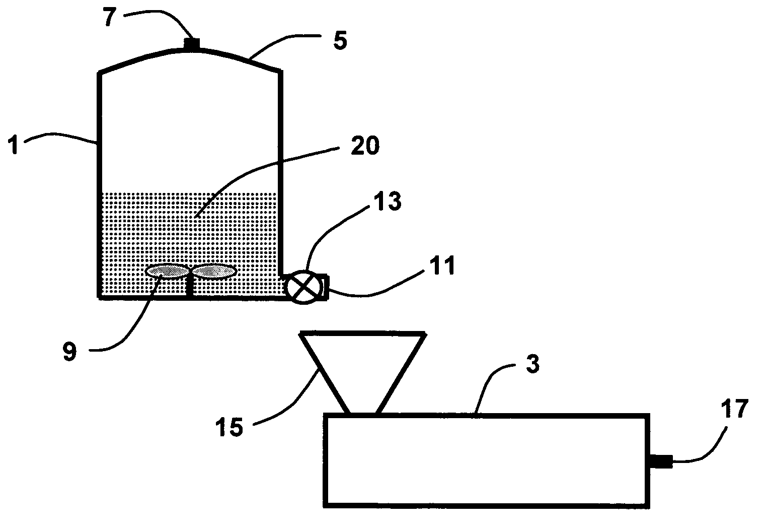 Liquid additive spray injection to polymeric powders