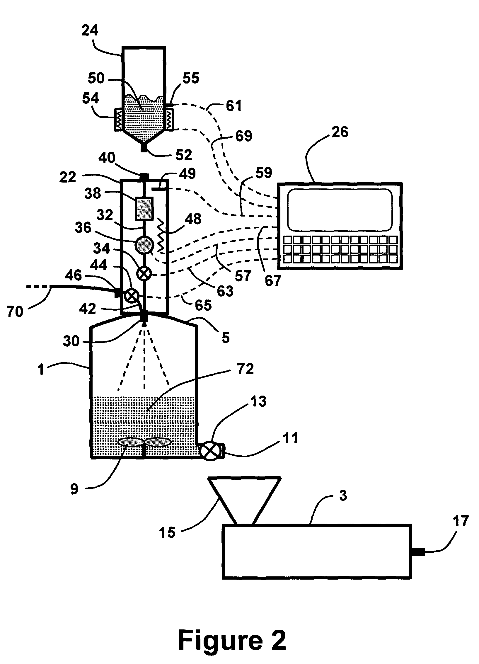 Liquid additive spray injection to polymeric powders