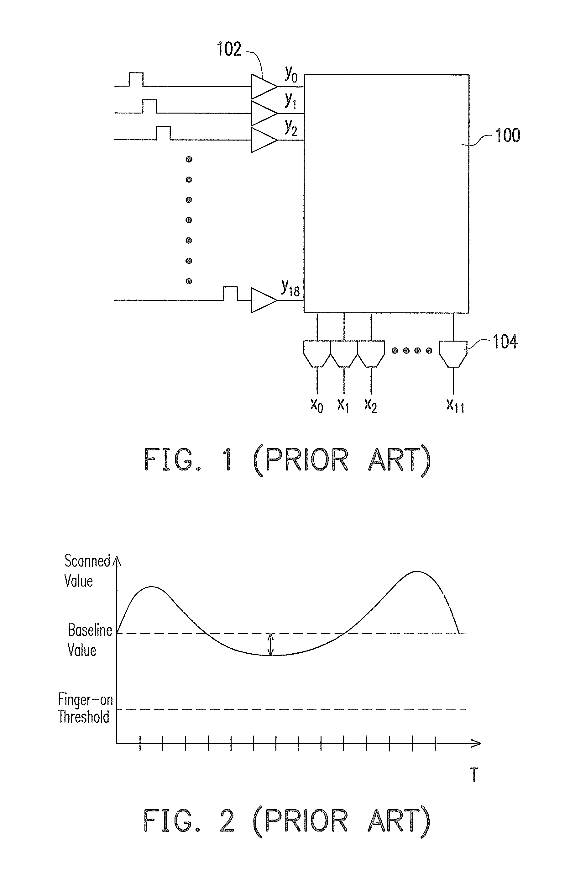 Touch detection method for touch panel