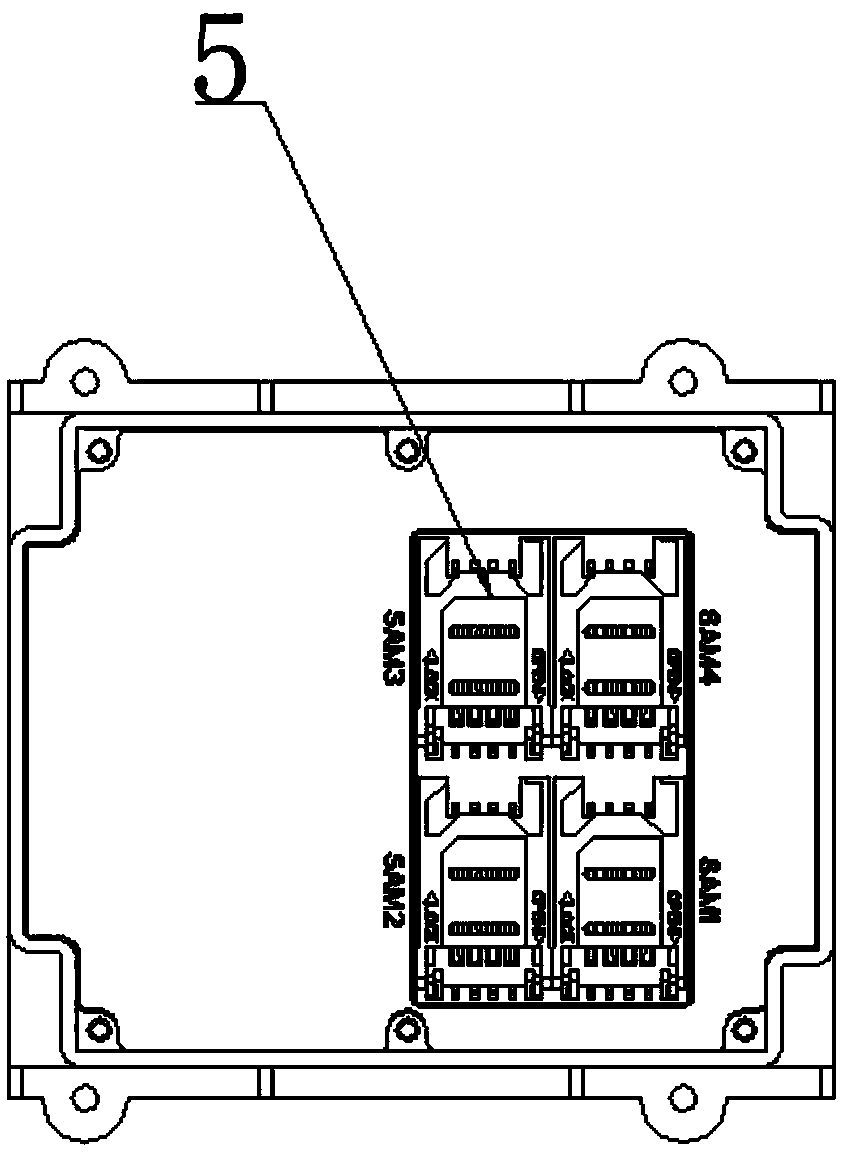 A high-frequency radio frequency card and identification code reading device