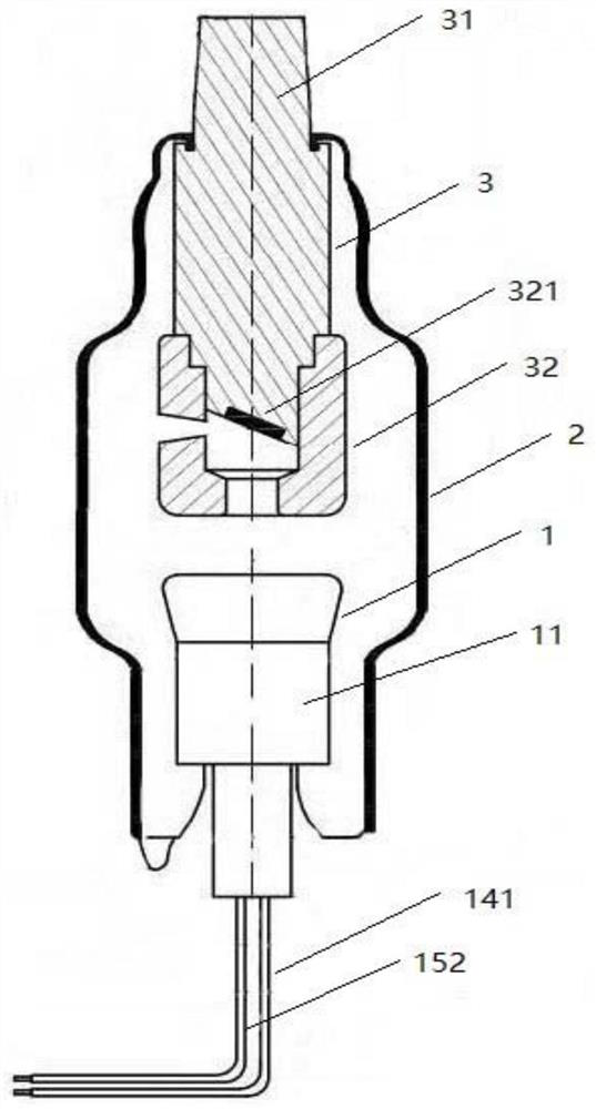 Tripolar grid-controlled cold cathode X-ray tube