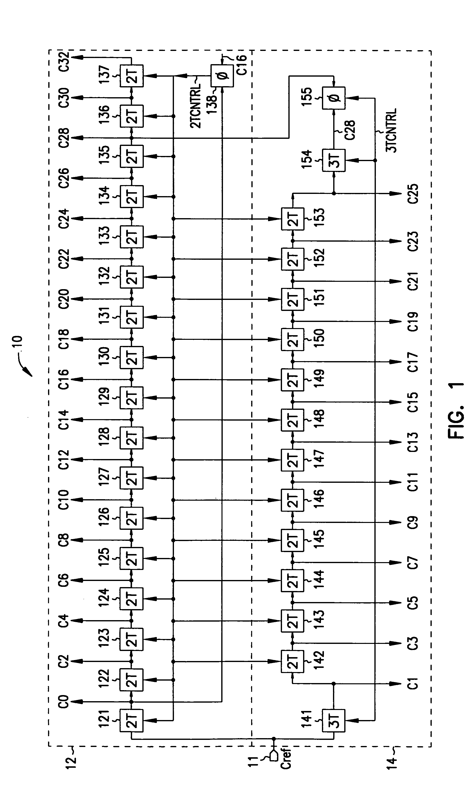 Interlaced delay-locked loolps for controlling memory-circuit timing