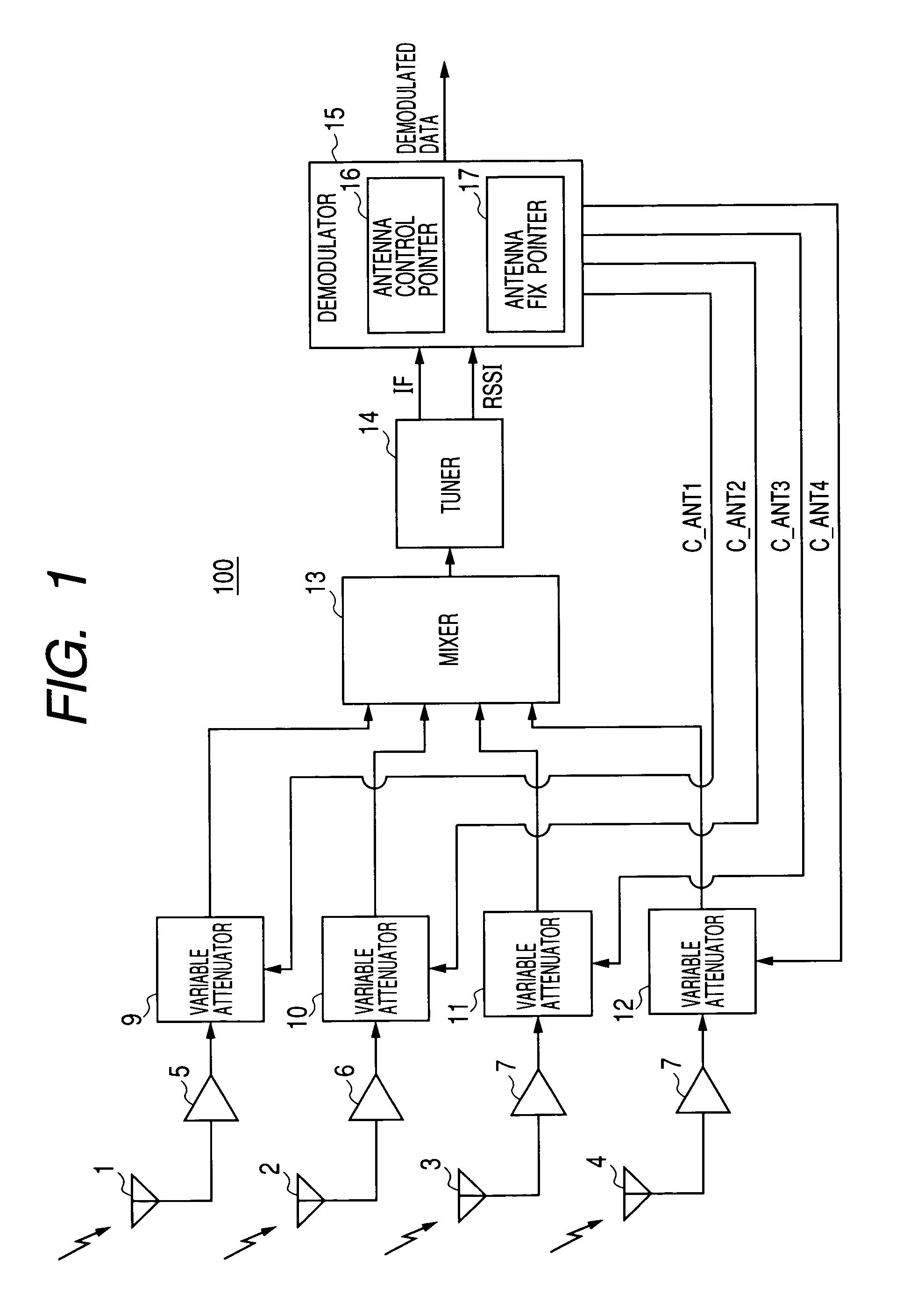 Diversity receiver, and method for receiving orthogonal frequency division multiplex signal