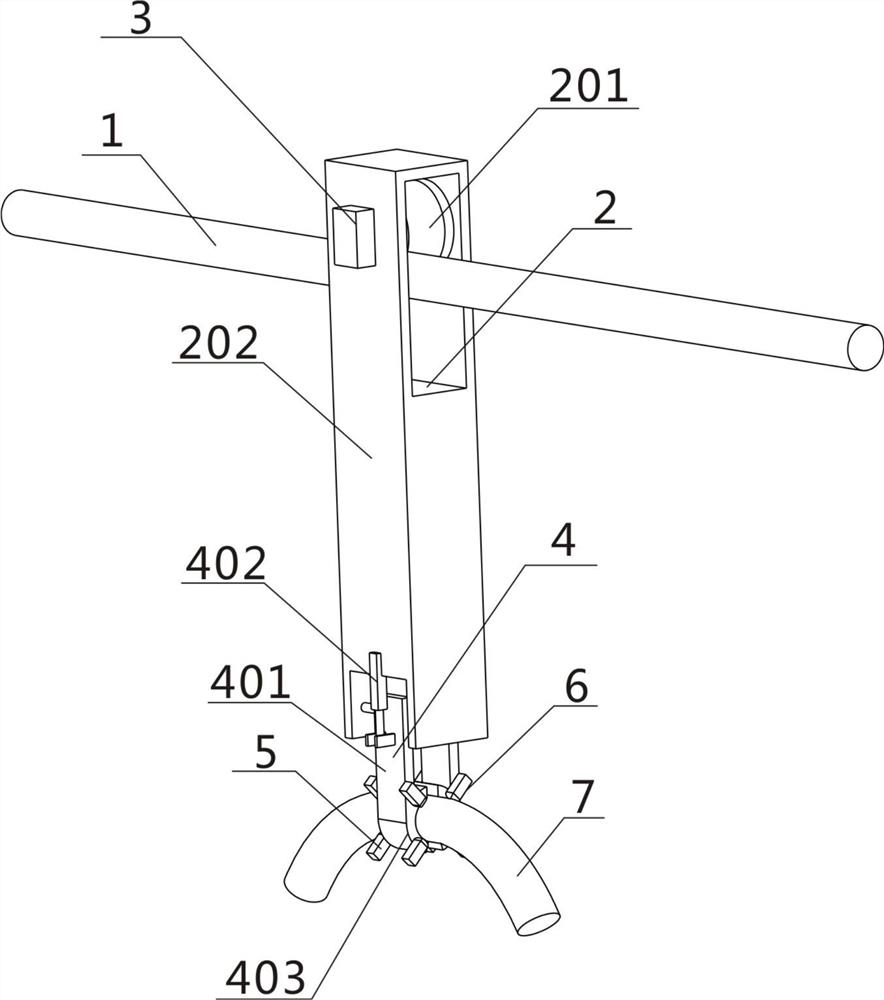 Flame-retardant coating repairing device for underground cable