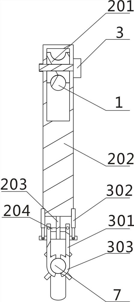 Flame-retardant coating repairing device for underground cable