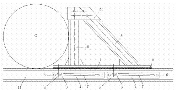 Rail-mounted crane end stop