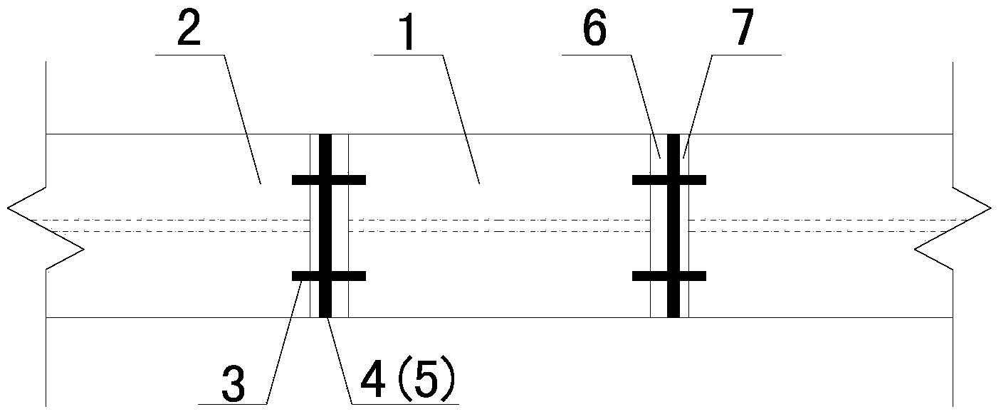 Novel connecting structure capable of achieving replacement of steel coupling beams