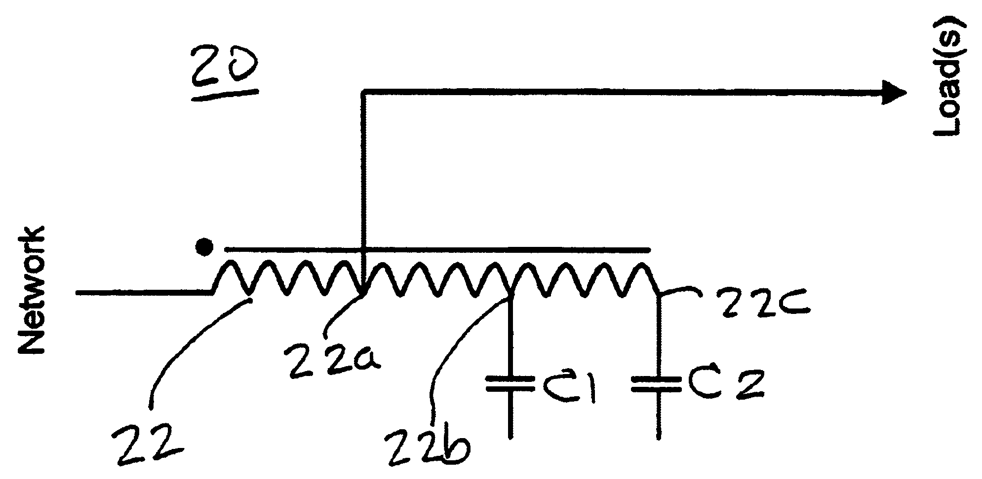 Harmonic mitigating filter