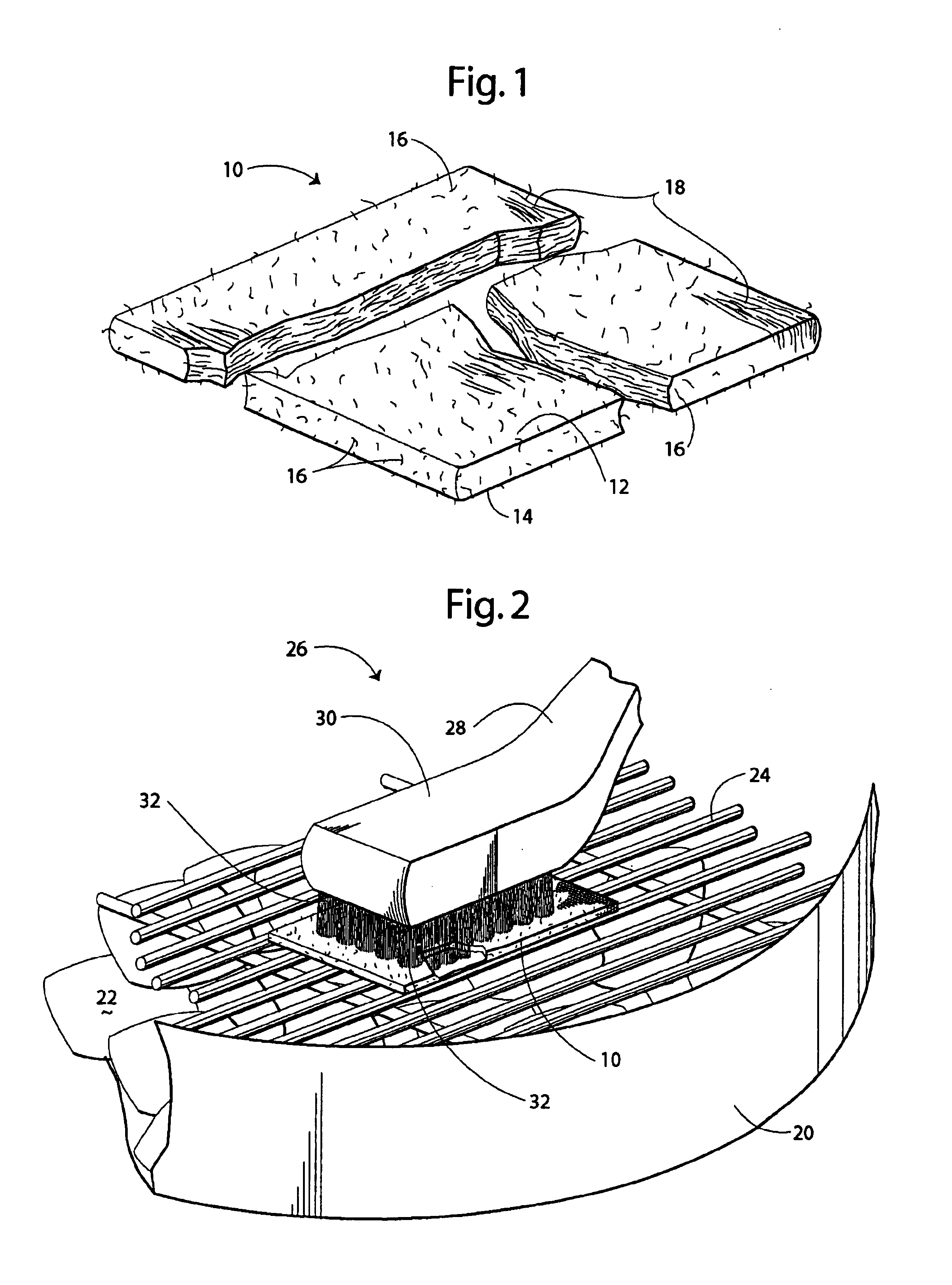 Wipe pad for cooking grill