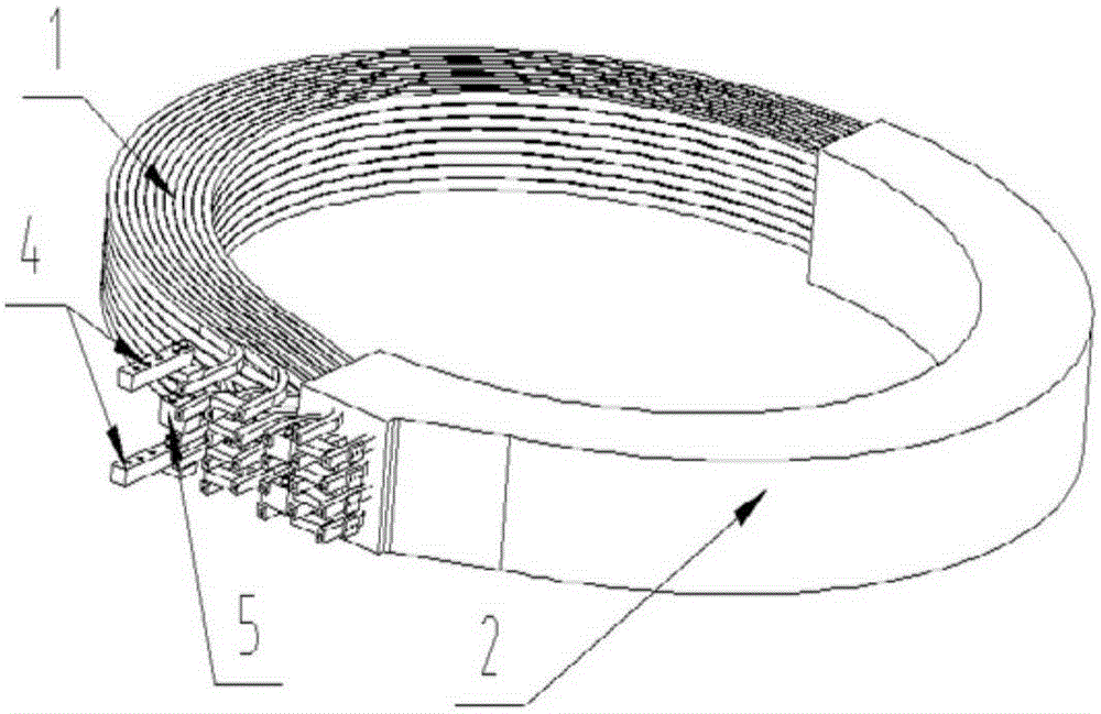 A kind of processing method of coil of cusp magnetic field generating device