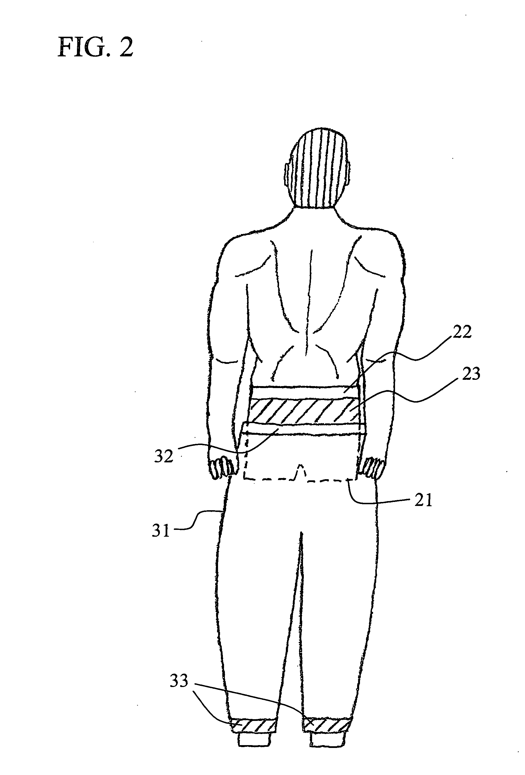 Pants construction stabilized by integral undergarment