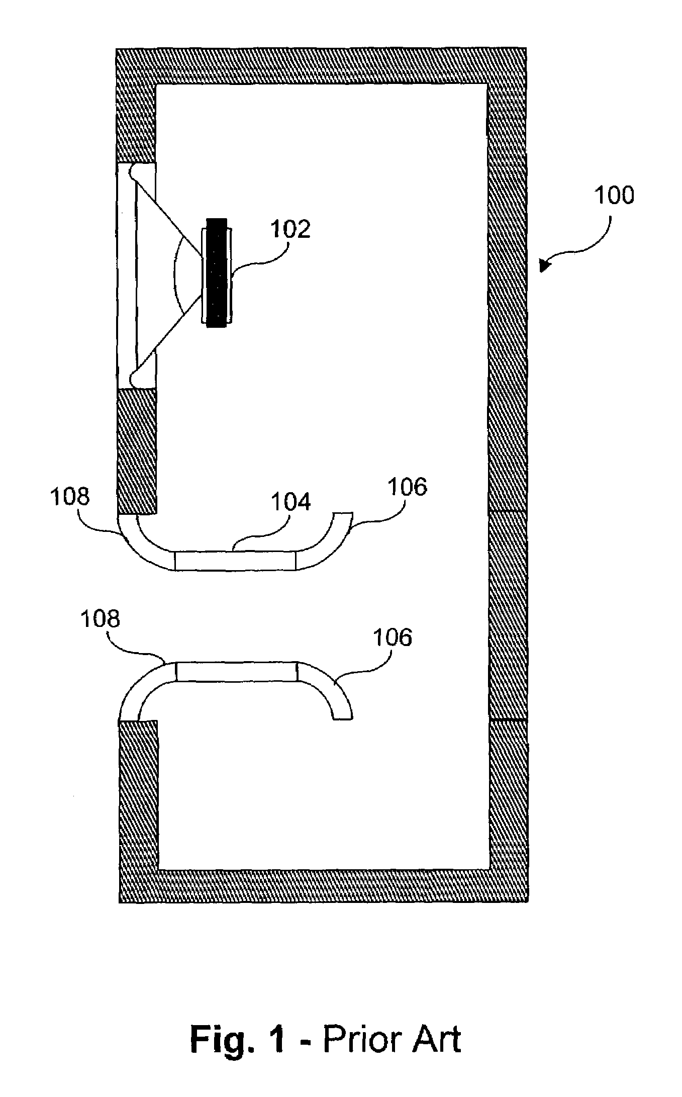 Ported loudspeaker system and method with reduced air turbulence, bipolar radiation pattern and novel appearance