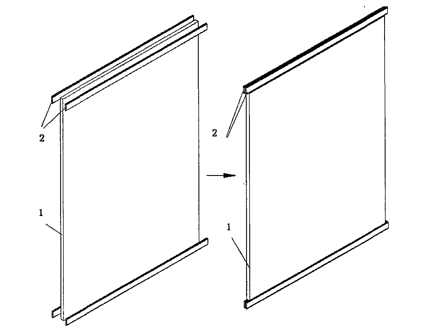 Flue gas purifying device for fixed-bed