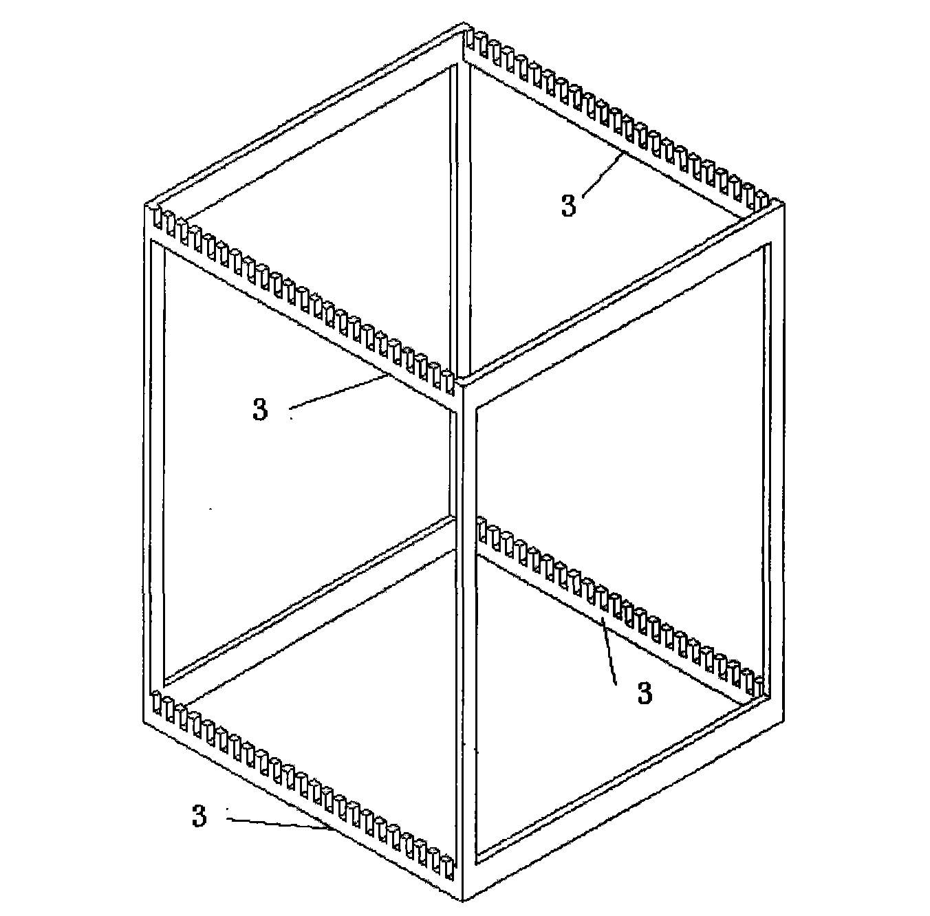 Flue gas purifying device for fixed-bed