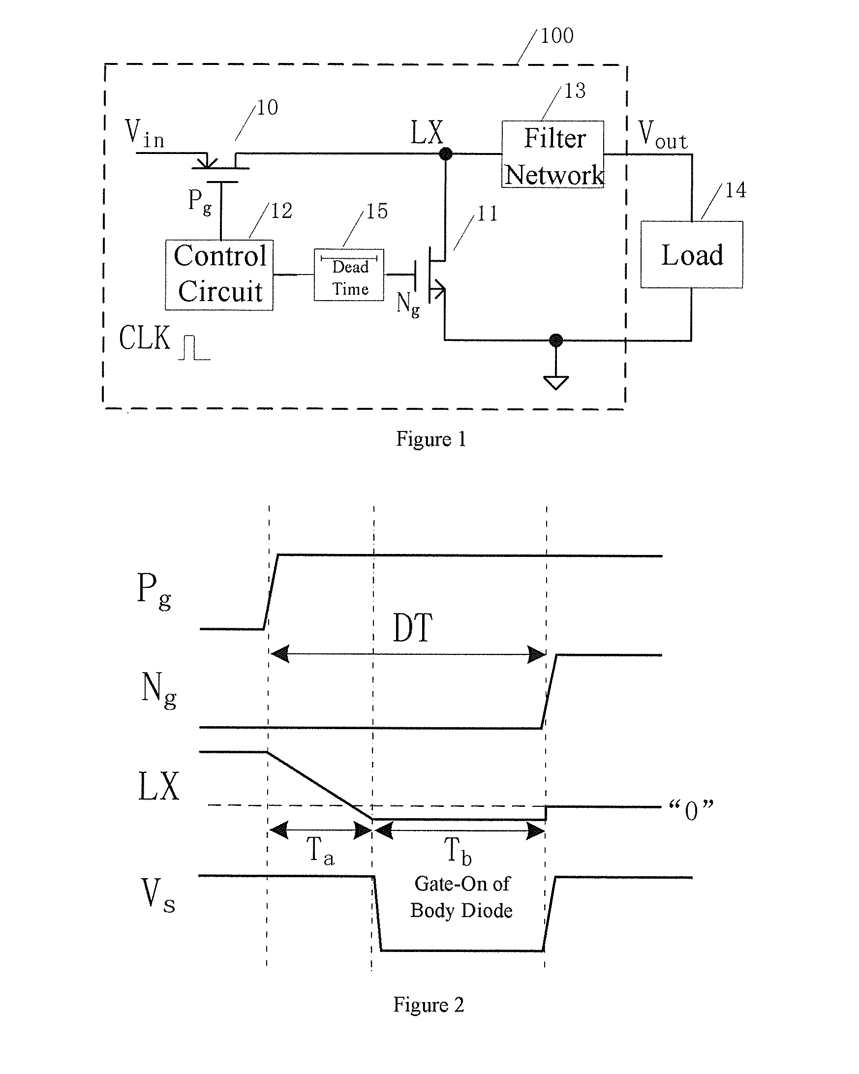 Switch level circuit with dead time self-adapting control