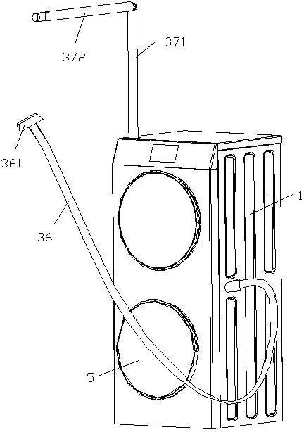 Condensed water collection method of clothing care all-in-one machine and clothing care all-in-one machine