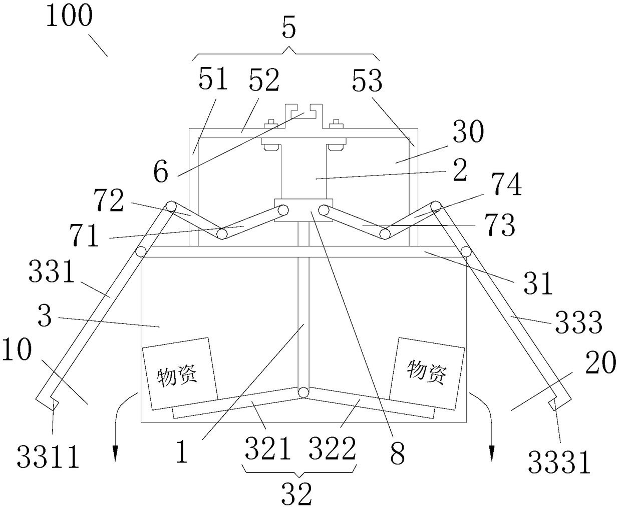 Device for throwing unmanned aerial vehicle