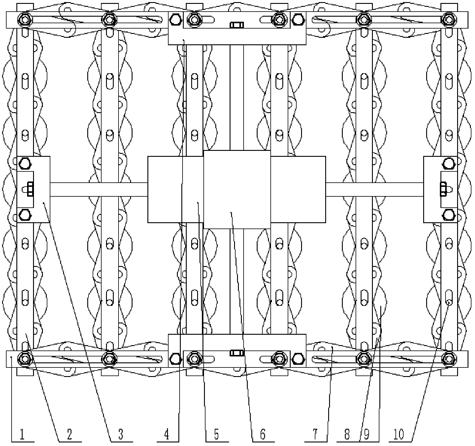 Egg feeding device for egg production line