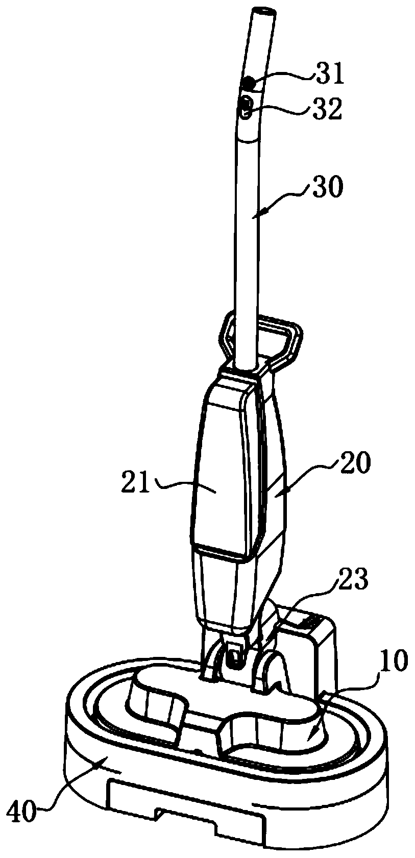 Control method for floor mopping machine, controller and floor mopping machine