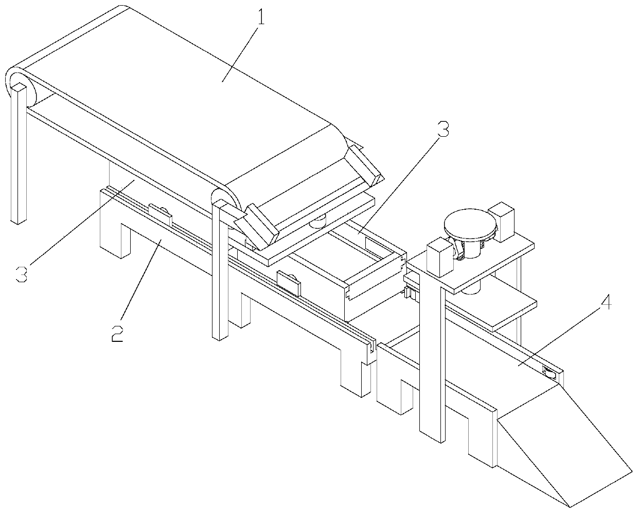 Scrap iron compaction system capable of working continuously