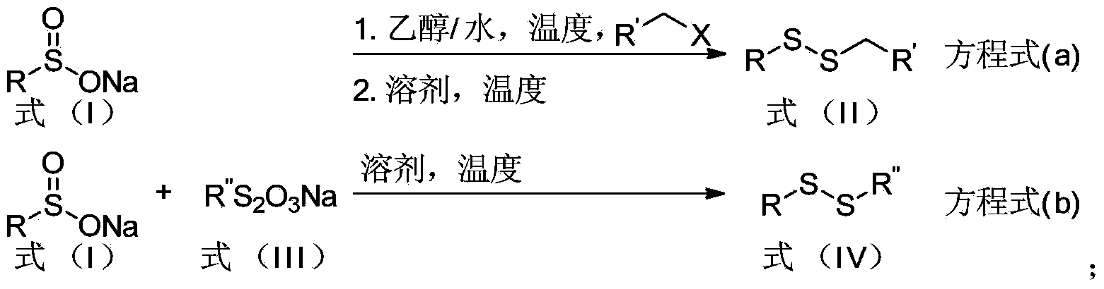 Aryl-aryl, aryl-alkyl and alkyl-alkyl asymmetric persulfides and synthesis method thereof