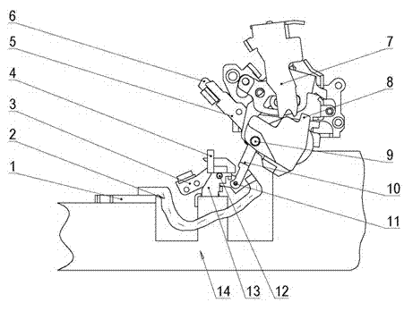 Long-break-distance contact structure capable of breaking rapidly